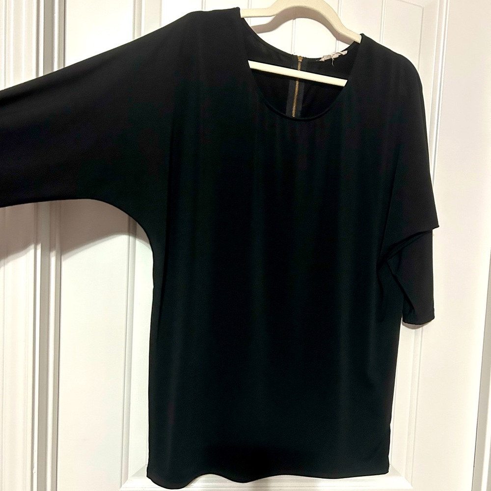 Classic Black 3/4 length sleeves blouse by 41 Hawthorn Sz M from Stitch Fix $14